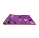 Sideview of Abstract Purple Modern Rug, abs5226pur