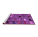 Sideview of Machine Washable Abstract Purple Modern Area Rugs, wshabs5226pur