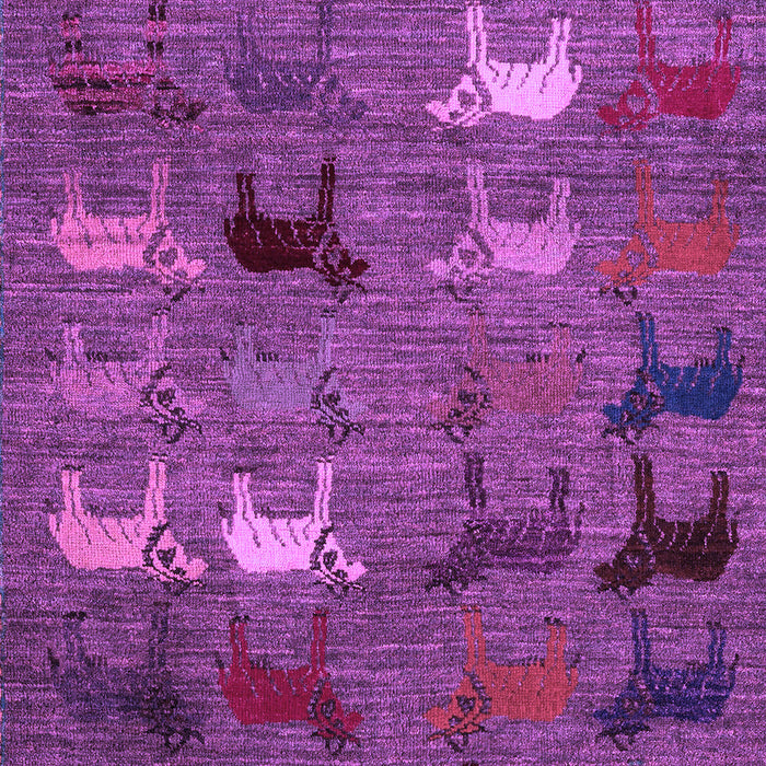 Machine Washable Abstract Purple Modern Area Rugs, wshabs5226pur