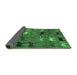 Sideview of Abstract Emerald Green Modern Rug, abs5226emgrn