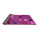 Sideview of Abstract Pink Modern Rug, abs5226pnk