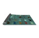 Sideview of Abstract Light Blue Modern Rug, abs5226lblu