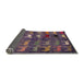 Sideview of Abstract Rose Purple Modern Rug, abs5227