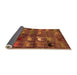 Sideview of Abstract Orange Modern Rug, abs5227org