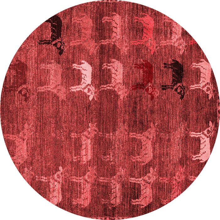 Abstract Red Modern Rug, abs5227red