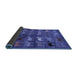 Sideview of Abstract Blue Modern Rug, abs5227blu