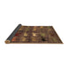 Sideview of Abstract Brown Modern Rug, abs5227brn