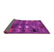 Sideview of Abstract Pink Modern Rug, abs5227pnk