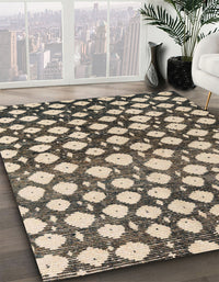 Abstract Brown Modern Rug, abs5228