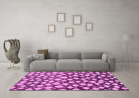 Machine Washable Abstract Pink Modern Rug, wshabs5228pnk