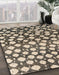 Abstract Brown Modern Rug in Family Room, abs5228