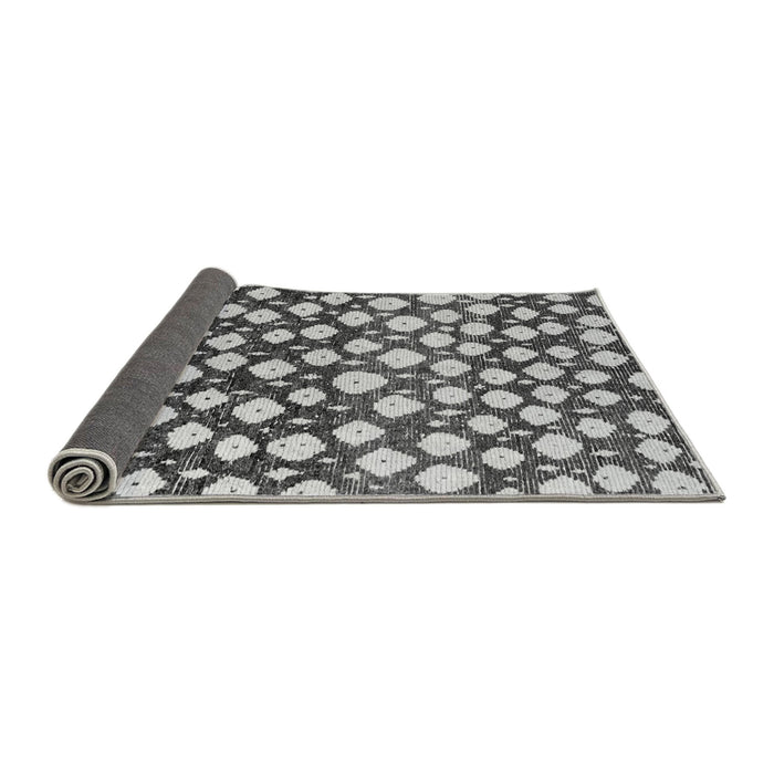 Sideview of Abstract Gray Modern Rug, abs5228gry