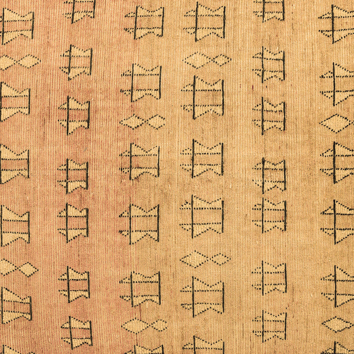 Square Abstract Brown Modern Rug, abs5229brn