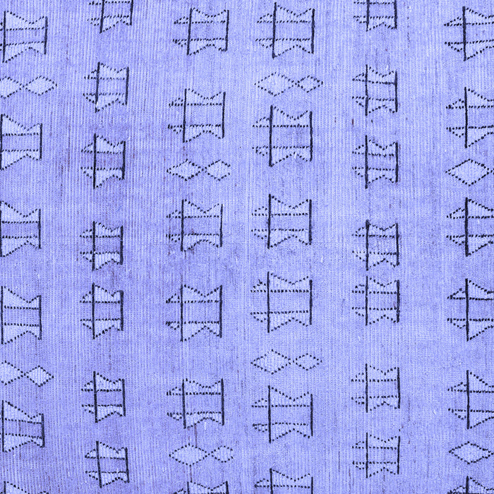 Square Abstract Blue Modern Rug, abs5229blu