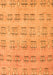 Abstract Orange Modern Rug, abs5229org