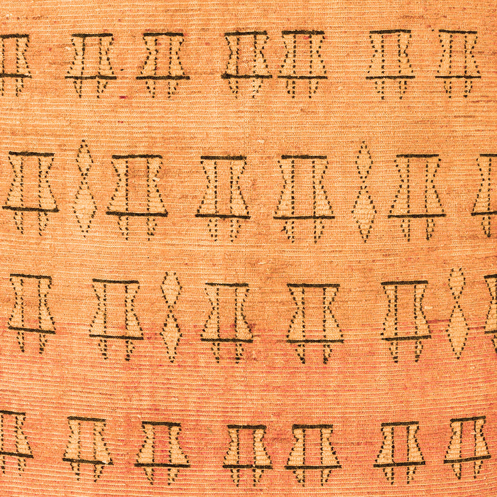 Abstract Orange Modern Rug, abs5229org