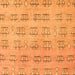 Square Machine Washable Abstract Orange Modern Area Rugs, wshabs5229org