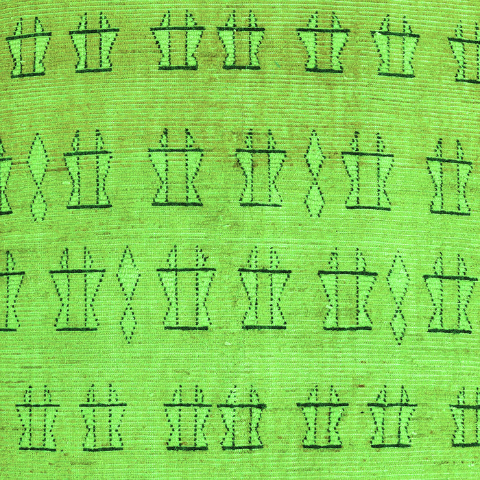 Machine Washable Abstract Green Modern Area Rugs, wshabs5229grn