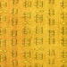 Square Abstract Yellow Modern Rug, abs5229yw