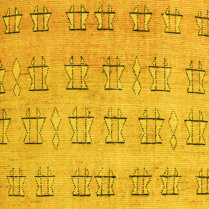 Abstract Yellow Modern Rug, abs5229yw