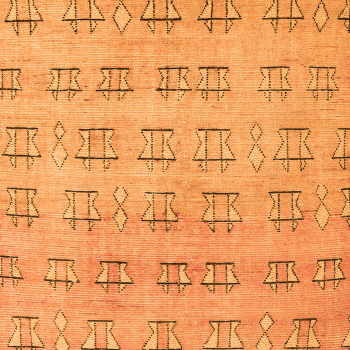 Square Abstract Orange Modern Rug, abs5229org