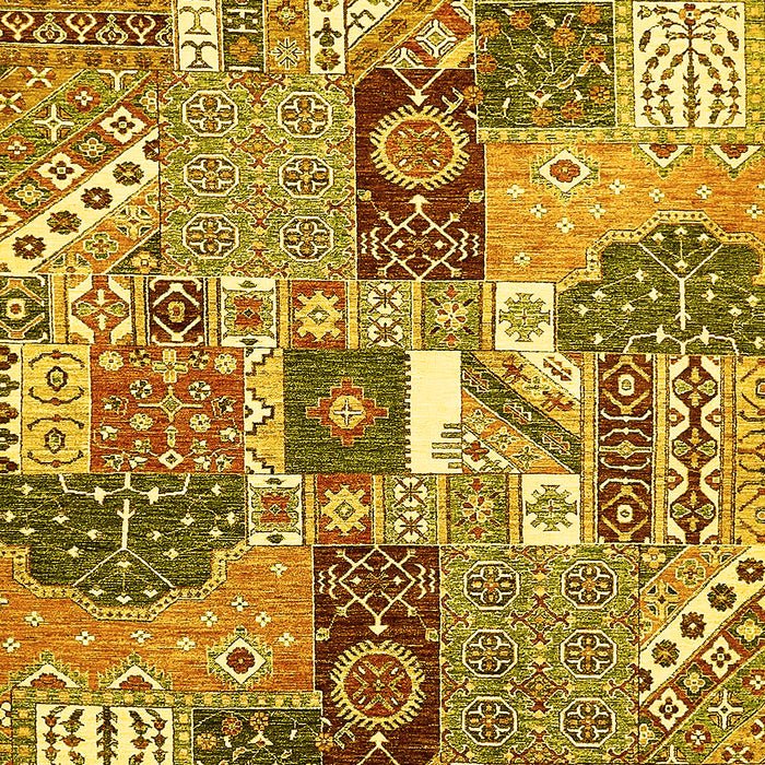 Southwestern Yellow Country Rug, abs522yw