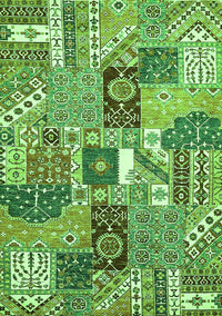 Southwestern Green Country Rug, abs522grn