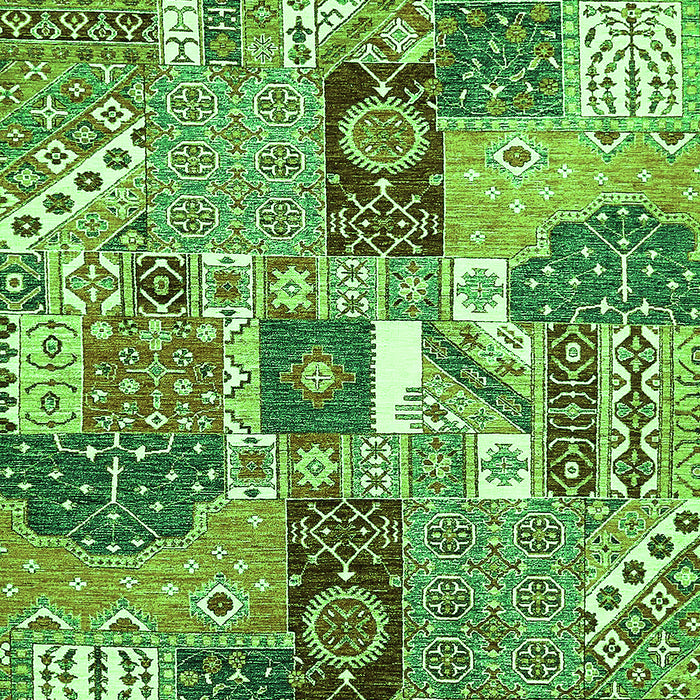 Southwestern Green Country Rug, abs522grn