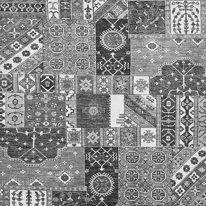 Machine Washable Southwestern Gray Country Rug, wshabs522gry