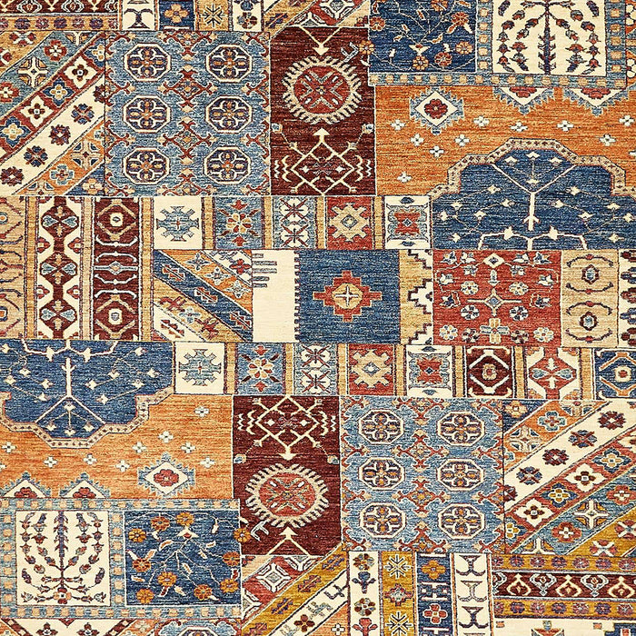 Machine Washable Abstract Red Brown Rug, wshabs522