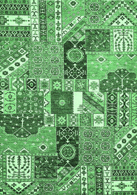 Southwestern Emerald Green Country Rug, abs522emgrn