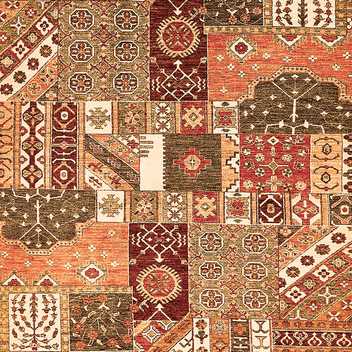 Southwestern Orange Country Rug, abs522org