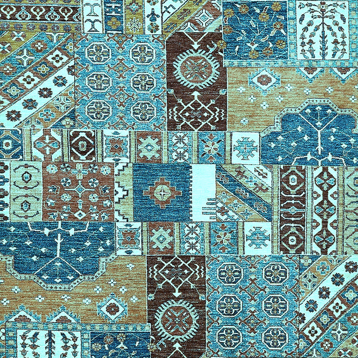 Southwestern Light Blue Country Rug, abs522lblu