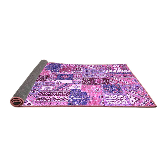 Sideview of Southwestern Purple Country Rug, abs522pur