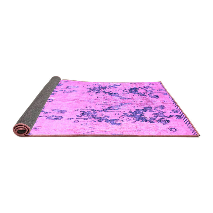 Sideview of Abstract Purple Modern Rug, abs5230pur