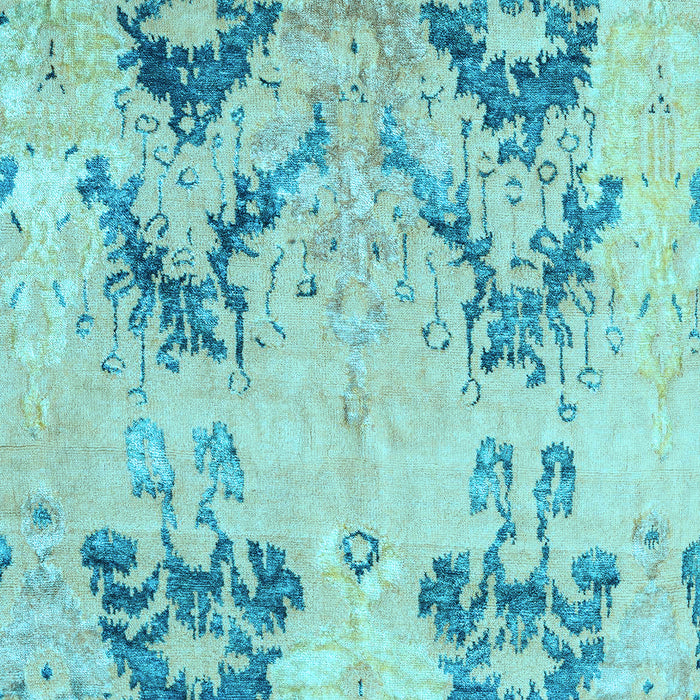 Abstract Light Blue Modern Rug, abs5230lblu