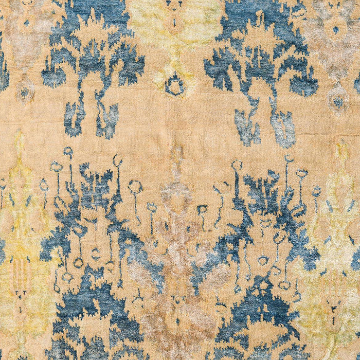 Abstract Dark Almond Brown Modern Rug, abs5230