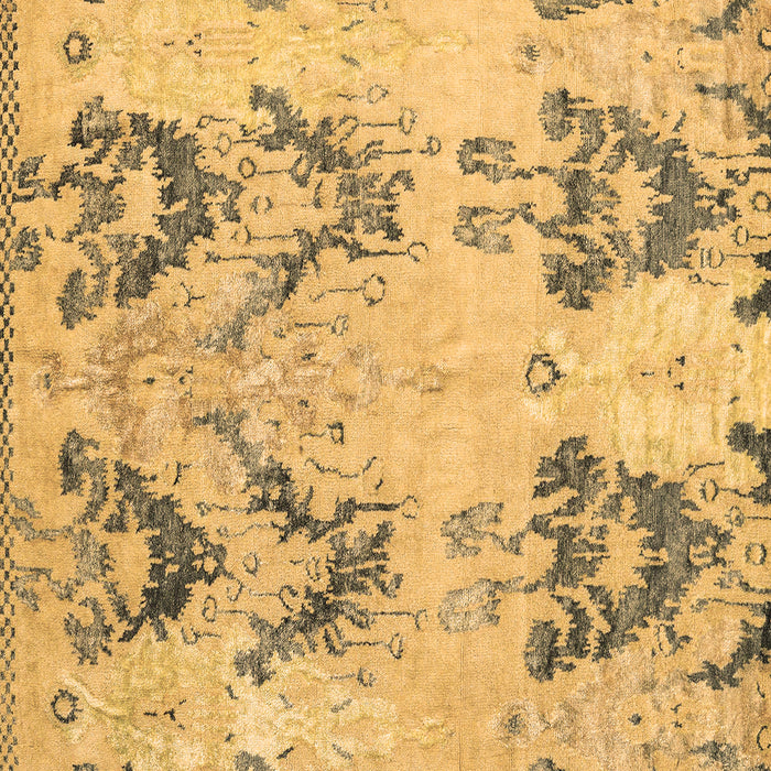 Square Abstract Brown Modern Rug, abs5230brn