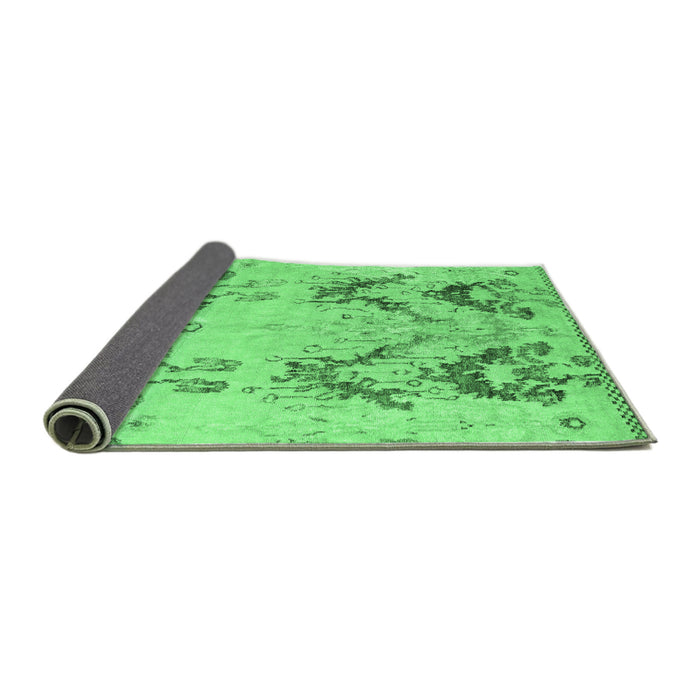 Sideview of Abstract Emerald Green Modern Rug, abs5230emgrn