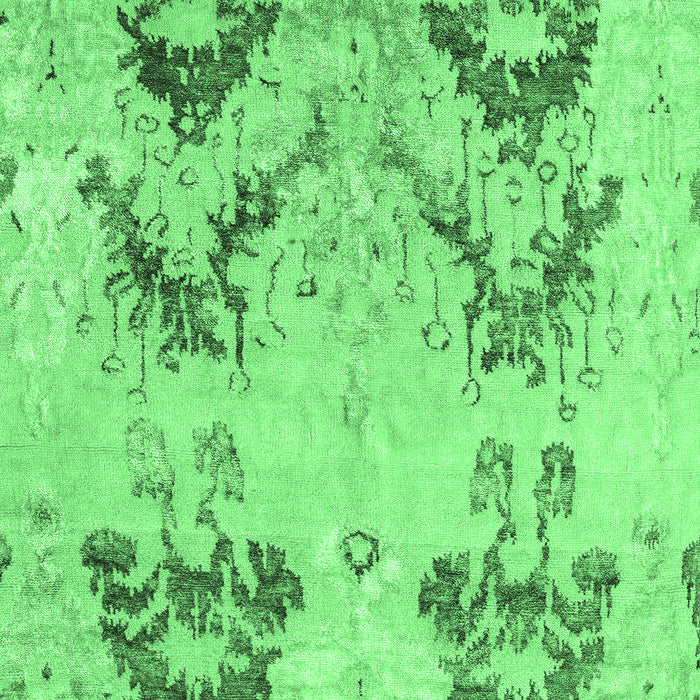 Machine Washable Abstract Emerald Green Modern Area Rugs, wshabs5230emgrn