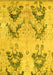 Abstract Yellow Modern Rug, abs5230yw