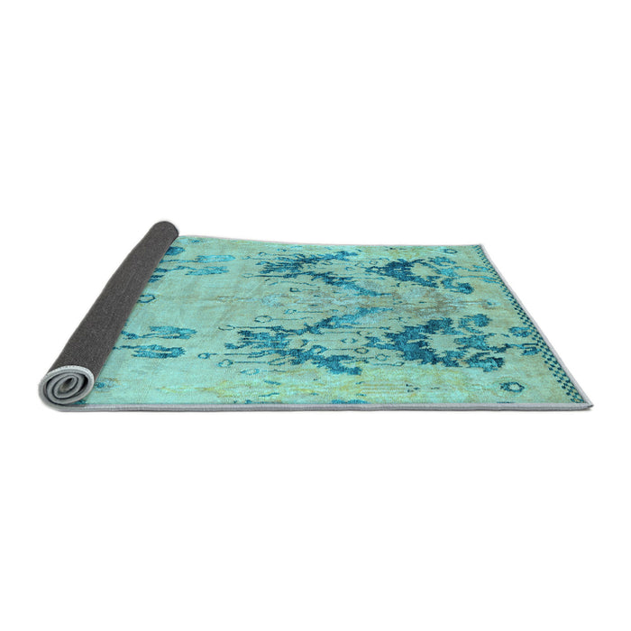 Sideview of Abstract Light Blue Modern Rug, abs5230lblu