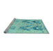 Sideview of Machine Washable Abstract Light Blue Modern Rug, wshabs5230lblu