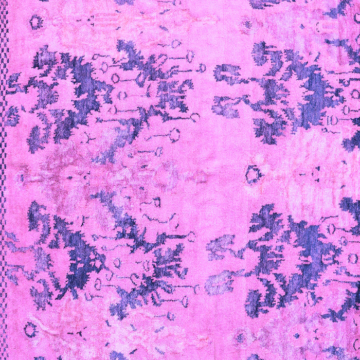 Square Abstract Purple Modern Rug, abs5230pur