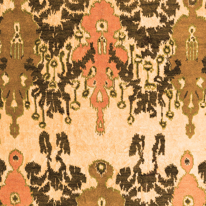Machine Washable Abstract Orange Modern Area Rugs, wshabs5231org