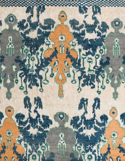 Abstract Pale Silver Gray Modern Rug, abs5231