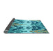 Sideview of Abstract Light Blue Modern Rug, abs5231lblu