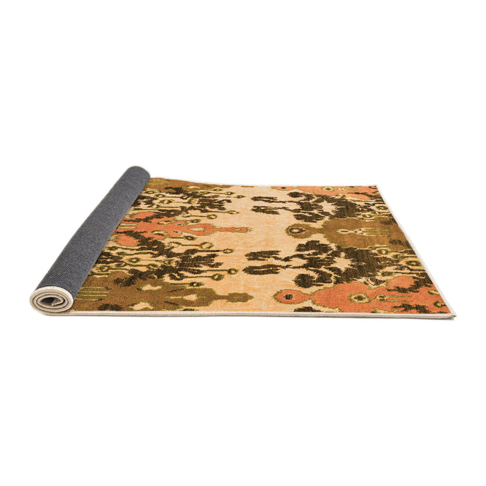 Sideview of Abstract Orange Modern Rug, abs5231org