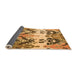 Sideview of Abstract Orange Modern Rug, abs5231org