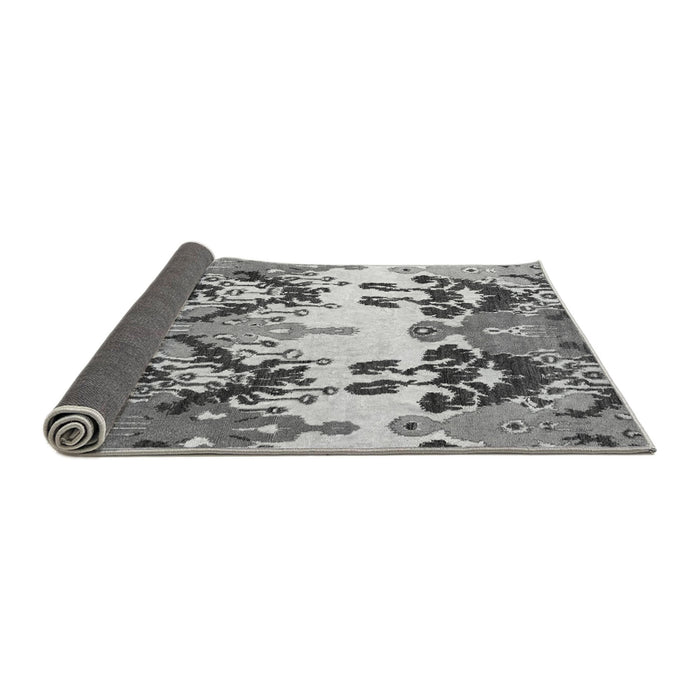 Sideview of Abstract Gray Modern Rug, abs5231gry